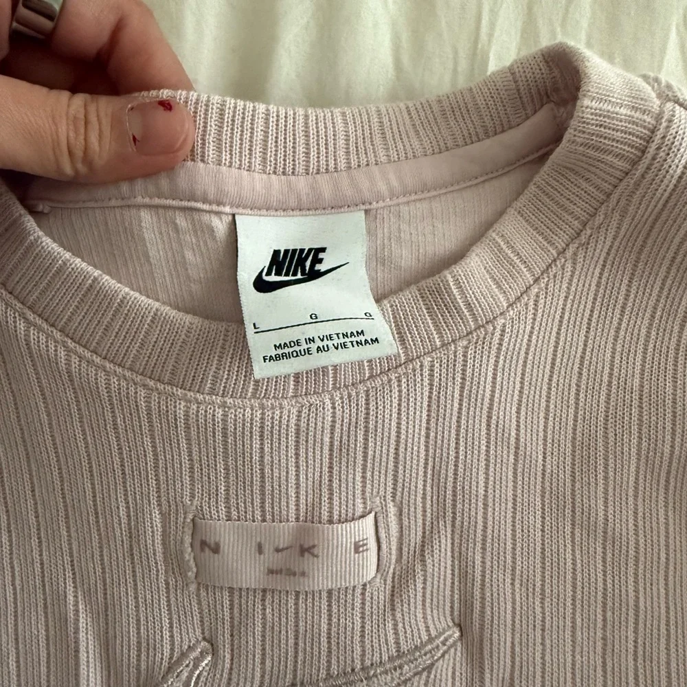 Nike Ribbed Beige Top - Picture 4 of 5